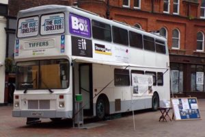 Tiffers bus shelter, Tiffers, bus, sponsorship, fundraising, charity