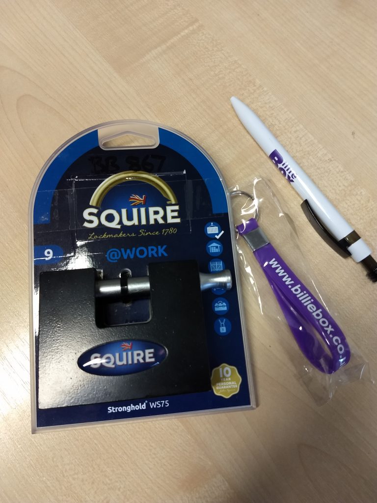 Squire Padlock with 3 numbered keys