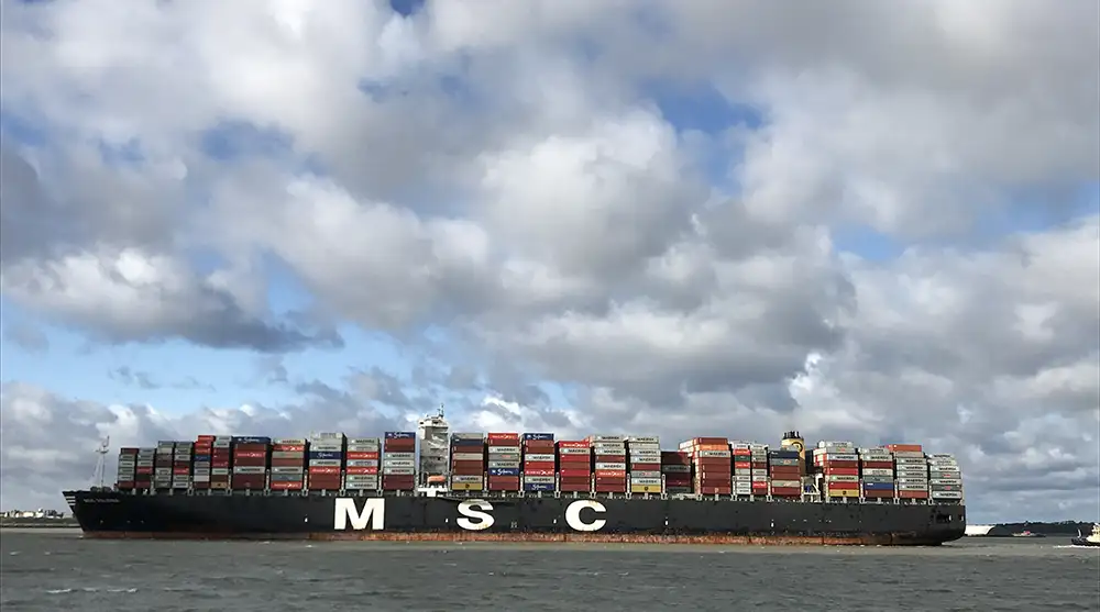 MSC container ship